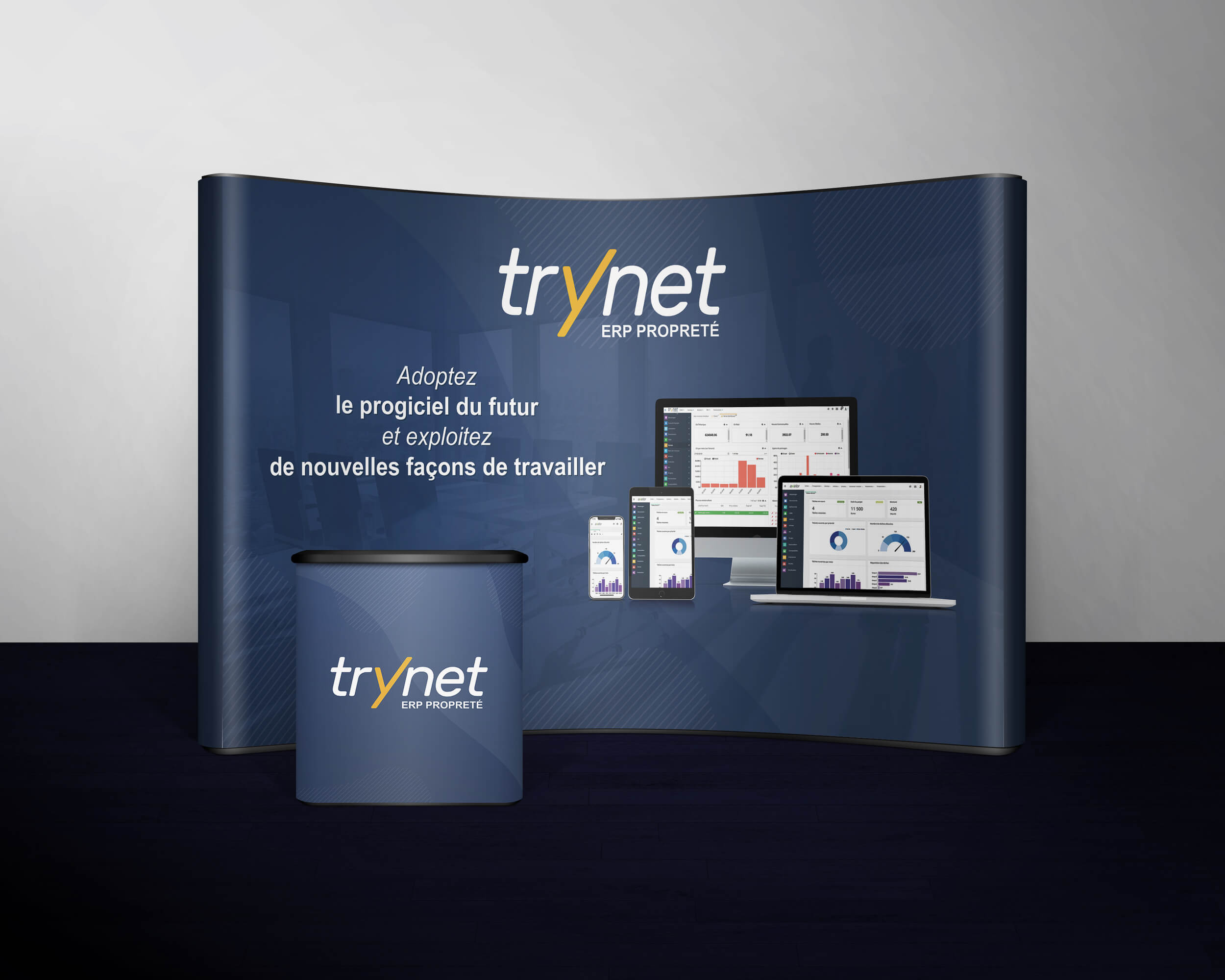 Trynet_Toile-stand
